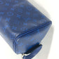 LOUIS VUITTON business bag M30849 Monogram canvas, Taiga leather blue Taigalama Dop kit