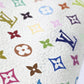 LOUIS VUITTON Long Wallet Purse M93751 Monogram multicolor canvas white Monogram multicolor Portefeuille Ansolit