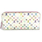 LOUIS VUITTON Long Wallet Purse M93751 Monogram multicolor canvas white Monogram multicolor Portefeuille Ansolit