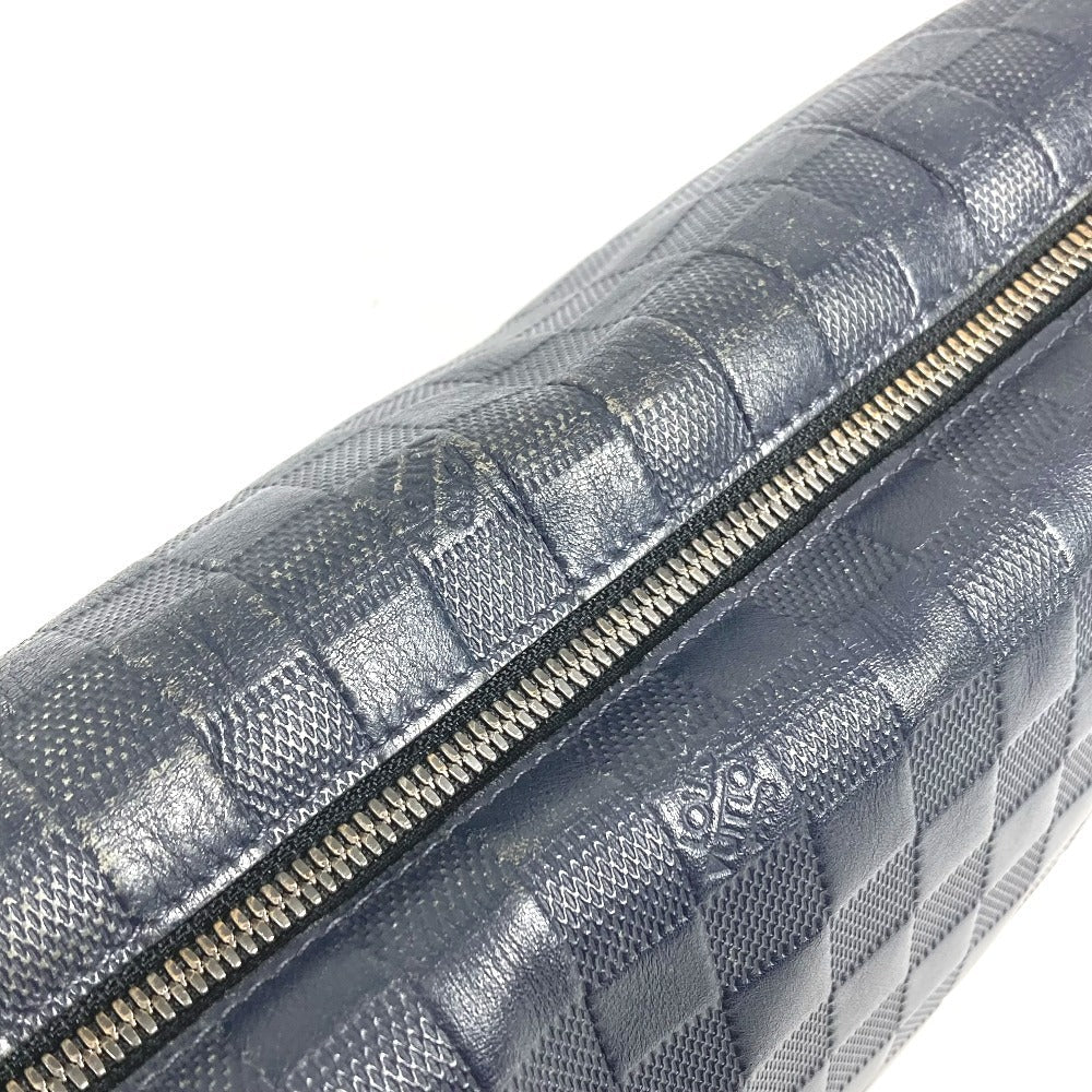 LOUIS VUITTON Shoulder Bag N42416 Damier Anfini Leather Navy Damier Anfini Discovery Messenger PM
