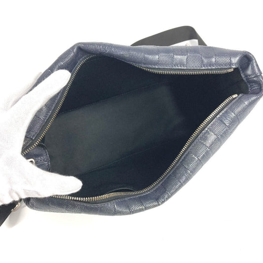 LOUIS VUITTON Shoulder Bag N42416 Damier Anfini Leather Navy Damier Anfini Discovery Messenger PM