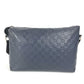 LOUIS VUITTON Shoulder Bag N42416 Damier Anfini Leather Navy Damier Anfini Discovery Messenger PM