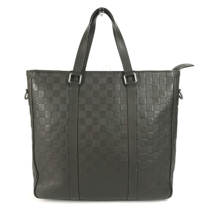 LOUIS VUITTON Handbag N41270 Damier Anfini Leather Brown Damier Anfini Tadao PM