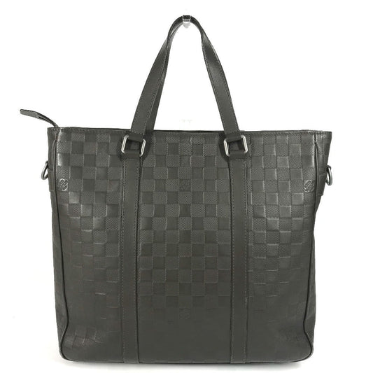 LOUIS VUITTON Handbag N41270 Damier Anfini Leather Brown Damier Anfini Tadao PM