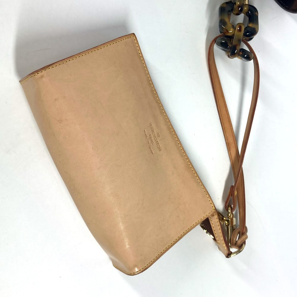 LOUIS VUITTON Shoulder Bag M92501 Monogram Plastics/Nubuck Leather Brown Monogram Plastics Cabas Ambre MM