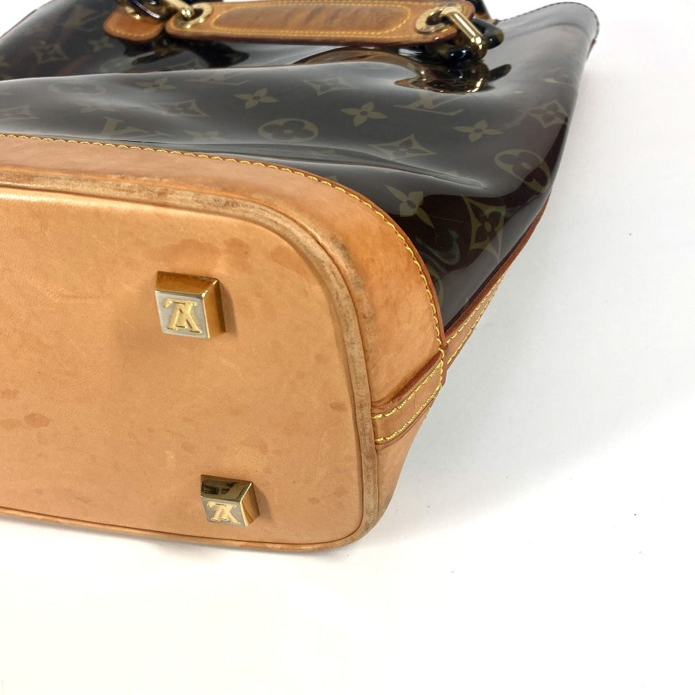 LOUIS VUITTON Shoulder Bag M92501 Monogram Plastics/Nubuck Leather Brown Monogram Plastics Cabas Ambre MM
