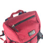 GUCCI Backpack 429037 Nylon canvas Red Taiga head Techno logo Sherry line Web line