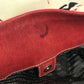PRADA Shoulder Bag Leather / canvas Red logo