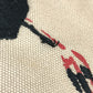 PRADA Shoulder Bag Leather / canvas Red logo
