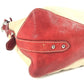 PRADA Shoulder Bag Leather / canvas Red logo