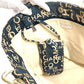 CHANEL Tote Bag canvas Navy Bysy line logo