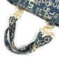 CHANEL Tote Bag canvas Navy Bysy line logo