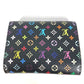 LOUIS VUITTON Trifold wallet M60282 Monogram multicolor canvas pink Monogram multicolor Portefeuille Joy