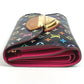 LOUIS VUITTON Trifold wallet M60282 Monogram multicolor canvas pink Monogram multicolor Portefeuille Joy