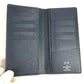 LOUIS VUITTON Long Wallet Purse M33404 Taiga Leather Navy Taiga Portefeuille Ron