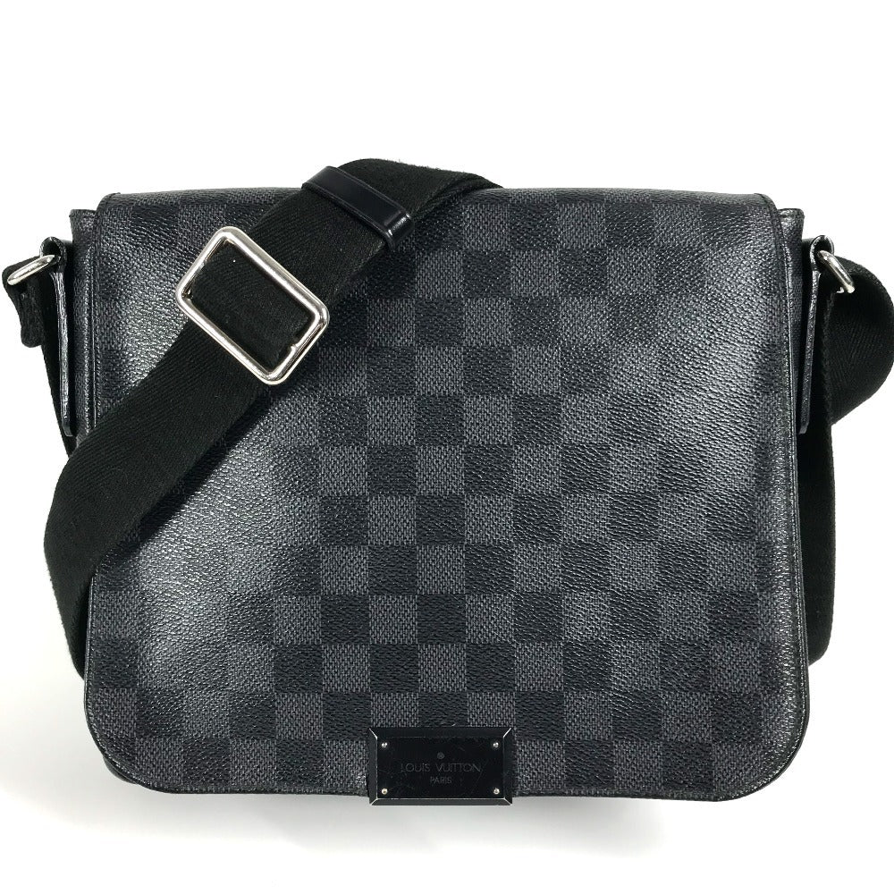 LOUIS VUITTON Shoulder Bag N41260 Damier Grafitto Canvas black Damier Grafitte District PM District PM