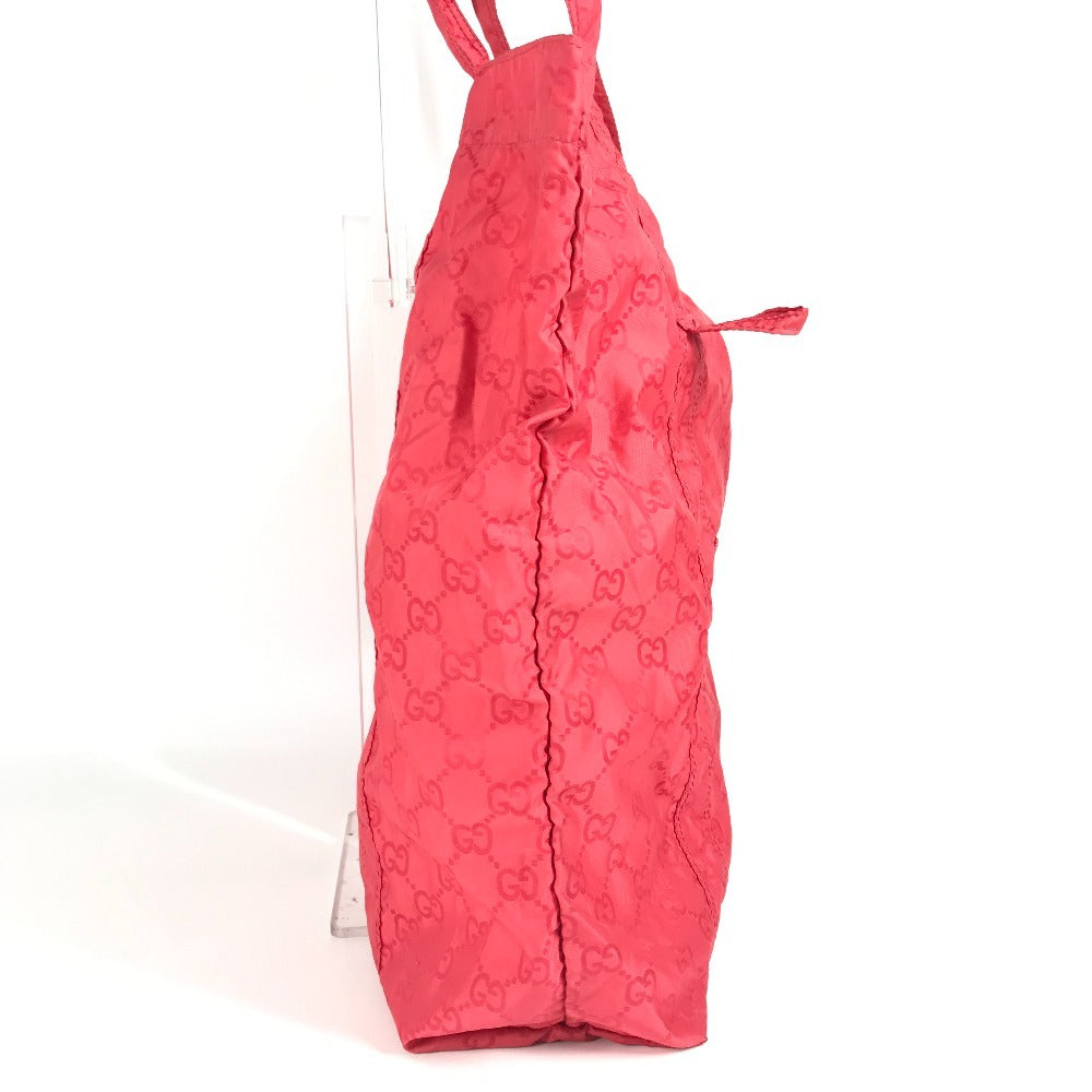 GUCCI Shoulder Bag 223669 Nylon Red GG Teddy Bear Eco Bag