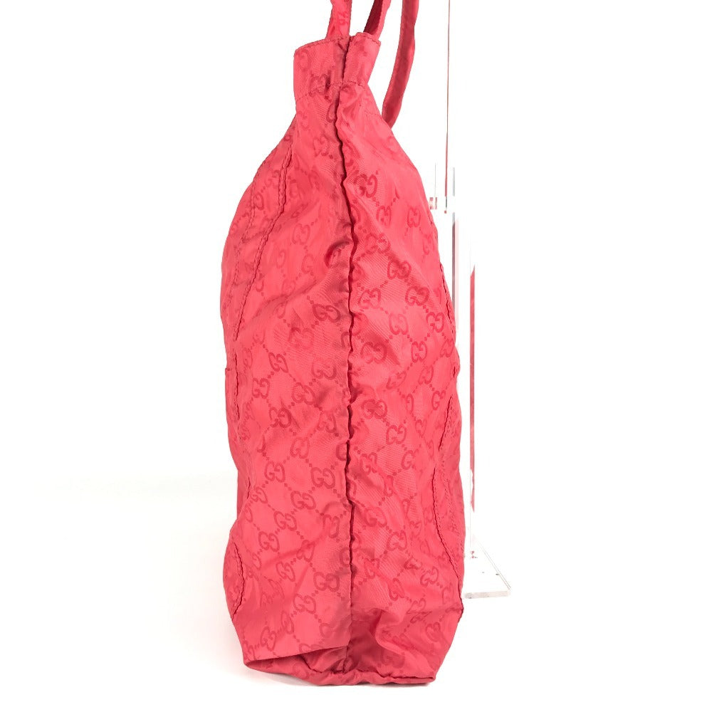 GUCCI Shoulder Bag 223669 Nylon Red GG Teddy Bear Eco Bag