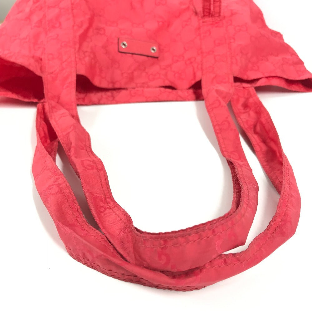 GUCCI Shoulder Bag 223669 Nylon Red GG Teddy Bear Eco Bag