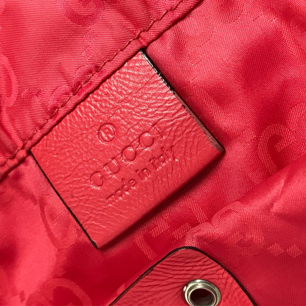 GUCCI Shoulder Bag 223669 Nylon Red GG Teddy Bear Eco Bag