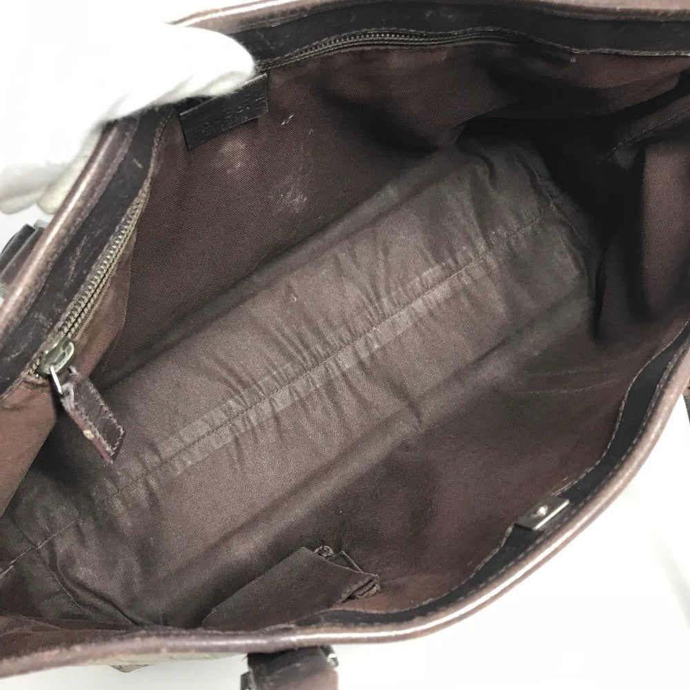 GUCCI Shoulder Bag 114595 GG Supreme canvas, leather beige Monogram GG Supreme