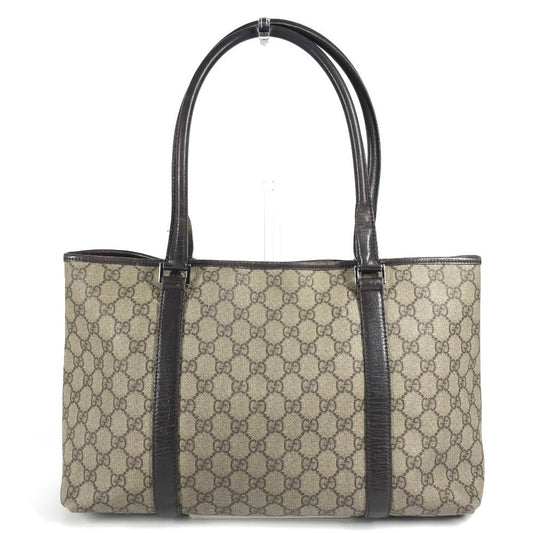 GUCCI Shoulder Bag 114595 GG Supreme canvas, leather beige Monogram GG Supreme