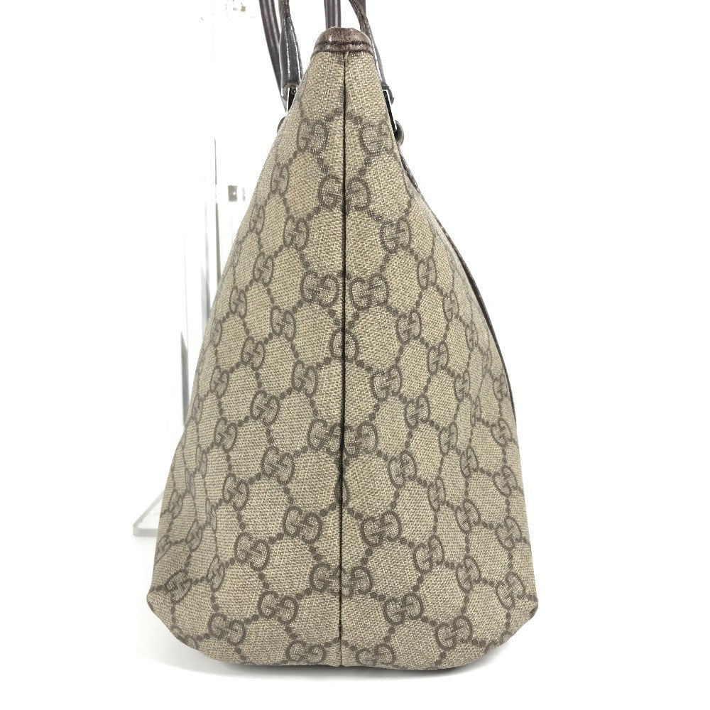 GUCCI Shoulder Bag 114595 GG Supreme canvas, leather beige Monogram GG Supreme