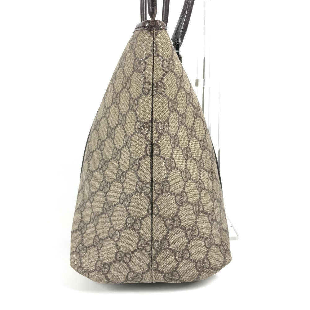 GUCCI Shoulder Bag 114595 GG Supreme canvas, leather beige Monogram GG Supreme