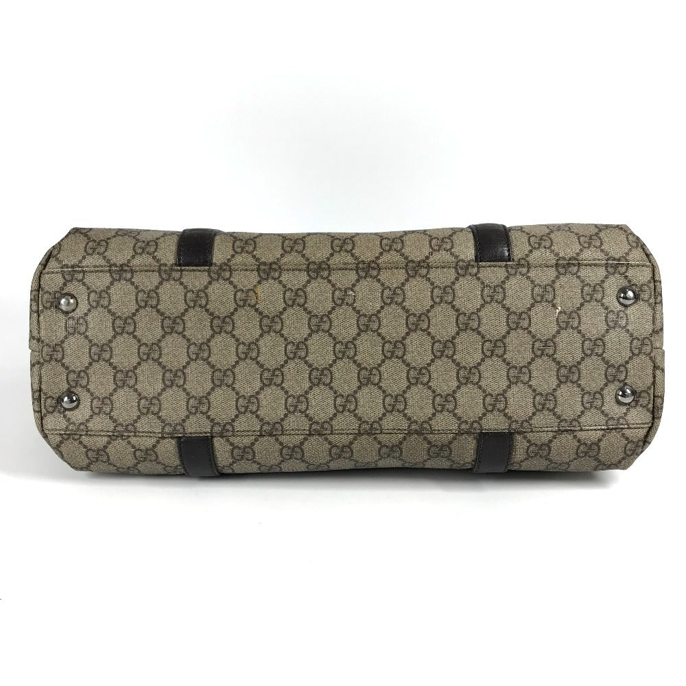 GUCCI Shoulder Bag 114595 GG Supreme canvas, leather beige Monogram GG Supreme