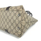 GUCCI Shoulder Bag 114595 GG Supreme canvas, leather beige Monogram GG Supreme