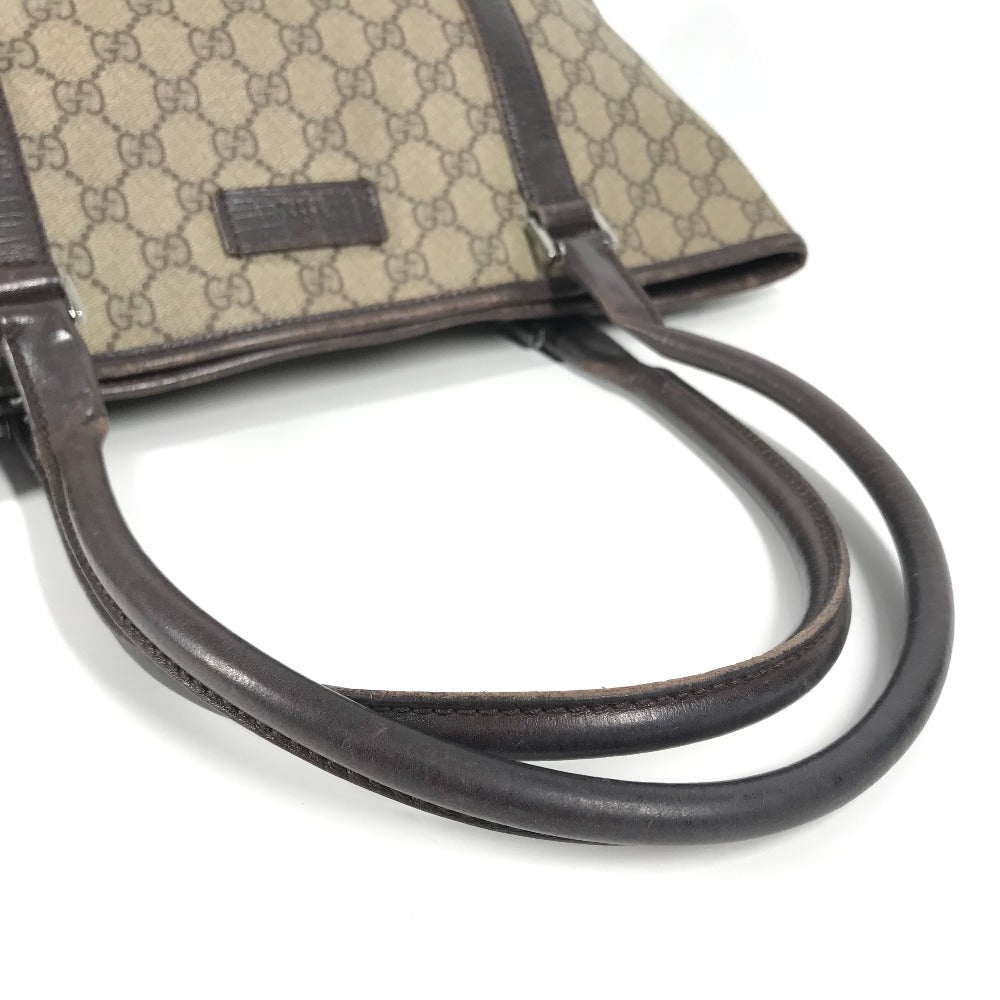GUCCI Shoulder Bag 114595 GG Supreme canvas, leather beige Monogram GG Supreme