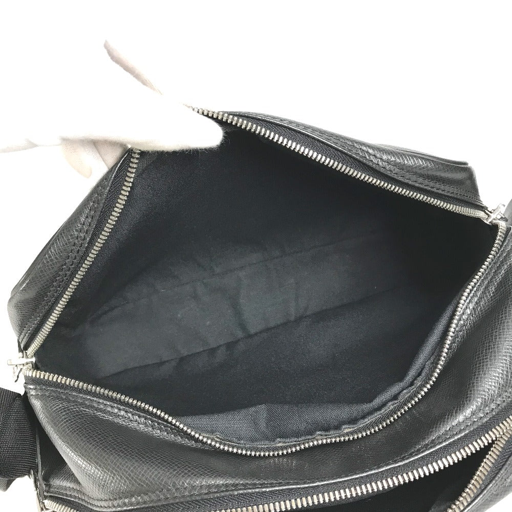 LOUIS VUITTON Shoulder Bag M30152 Taiga Leather black Taiga Reporter PM Reporter PM
