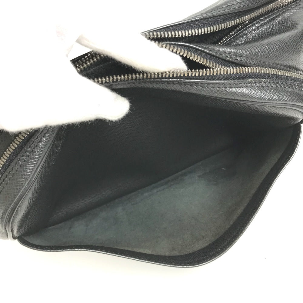 LOUIS VUITTON Shoulder Bag M30152 Taiga Leather black Taiga Reporter PM Reporter PM