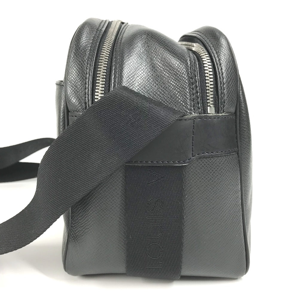 LOUIS VUITTON Shoulder Bag M30152 Taiga Leather black Taiga Reporter PM Reporter PM