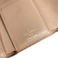 LOUIS VUITTON Trifold wallet M63529 Monogram Ann Platt Leather beige Monogram Ann Platt Portefeuille Victorine