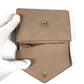 LOUIS VUITTON Trifold wallet M63529 Monogram Ann Platt Leather beige Monogram Ann Platt Portefeuille Victorine