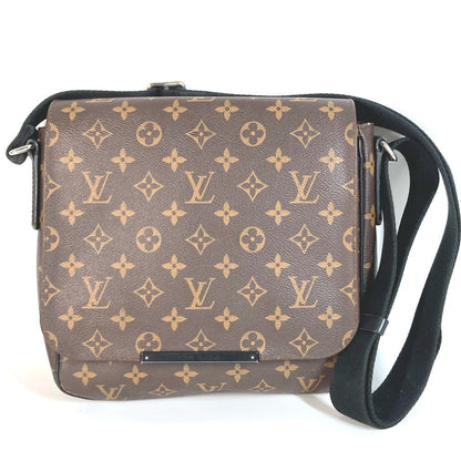 LOUIS VUITTON Shoulder Bag M40935 Monogram macacer canvas Brown Monogram macacer District PM District PM