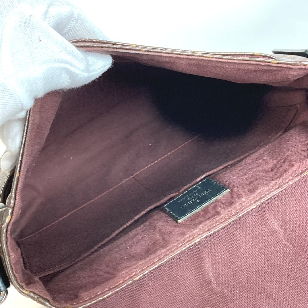 LOUIS VUITTON Shoulder Bag M40935 Monogram macacer canvas Brown Monogram macacer District PM District PM