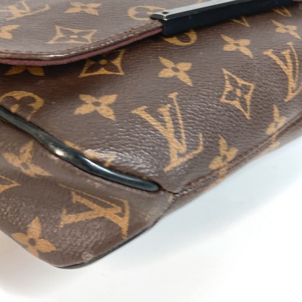 LOUIS VUITTON Shoulder Bag M40935 Monogram macacer canvas Brown Monogram macacer District PM District PM