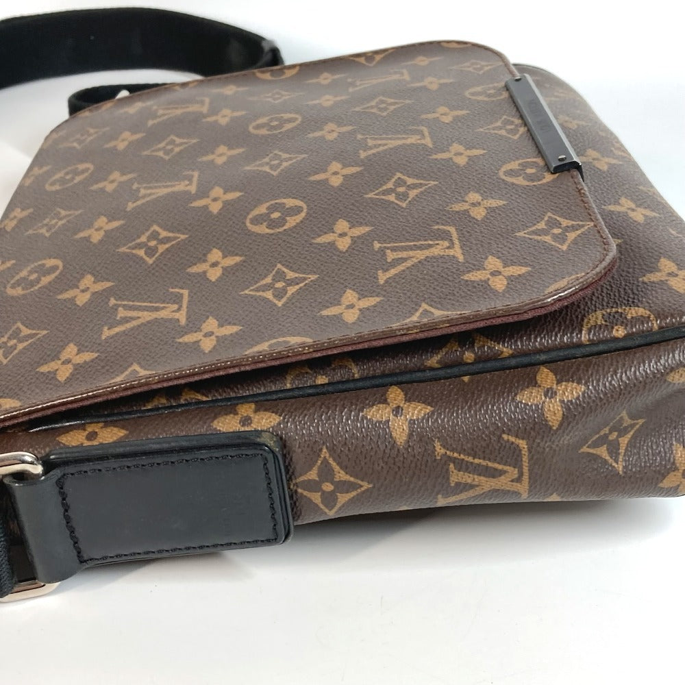 LOUIS VUITTON Shoulder Bag M40935 Monogram macacer canvas Brown Monogram macacer District PM District PM