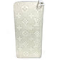 LOUIS VUITTON Long Wallet Purse M80337 Taurillon Clemence Maurice white LV friend Zippy Wallet Vertical