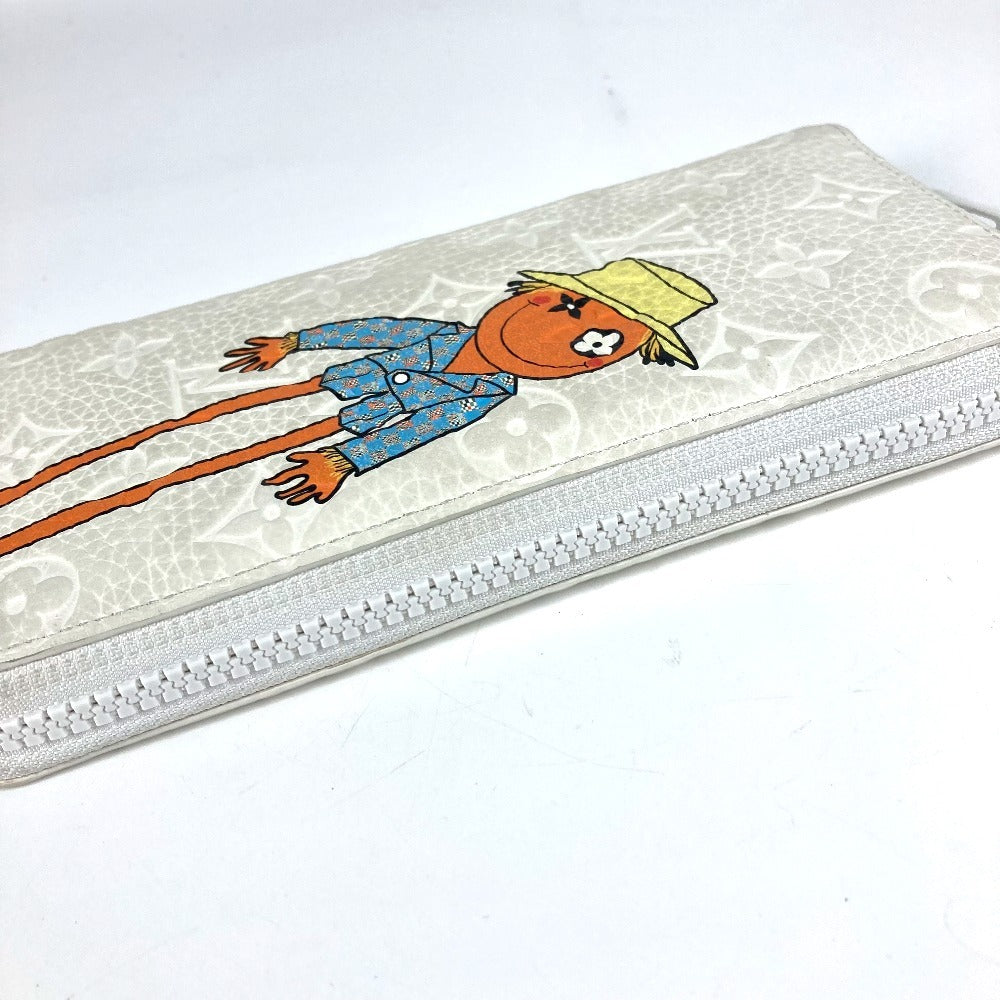 LOUIS VUITTON Long Wallet Purse M80337 Taurillon Clemence Maurice white LV friend Zippy Wallet Vertical