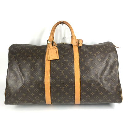 LOUIS VUITTON Boston Duffel bag M41424 Monogram canvas Brown Monogram Keepall 55 Keepall 55