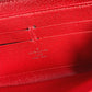 LOUIS VUITTON Long Wallet Purse M6007E Epi Leather Red Epi Zippy wallet