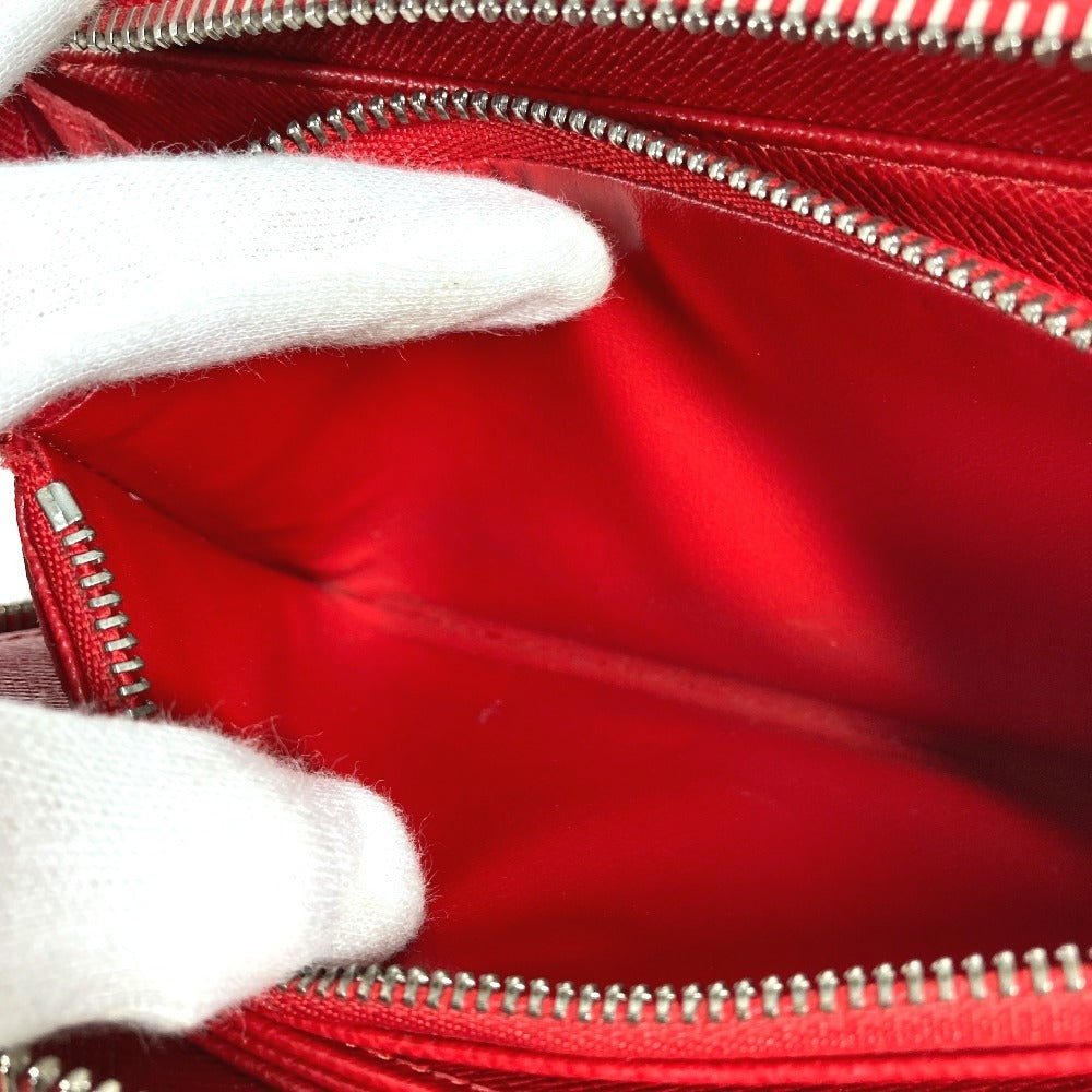 LOUIS VUITTON Long Wallet Purse M6007E Epi Leather Red Epi Zippy wallet
