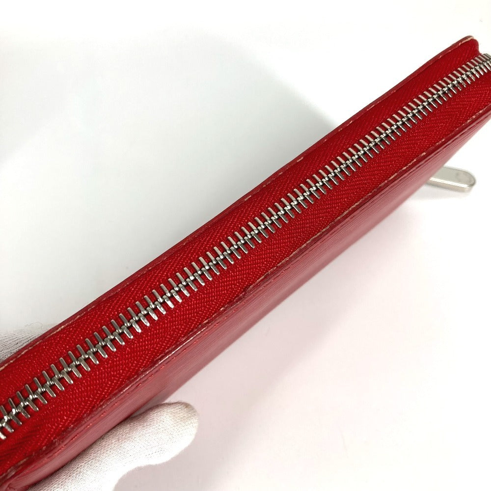 LOUIS VUITTON Long Wallet Purse M6007E Epi Leather Red Epi Zippy wallet