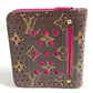 LOUIS VUITTON Folded wallet M95188 Monogram canvas pink Monogram Perfo Compact zip