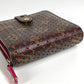 LOUIS VUITTON Folded wallet M95188 Monogram canvas pink Monogram Perfo Compact zip