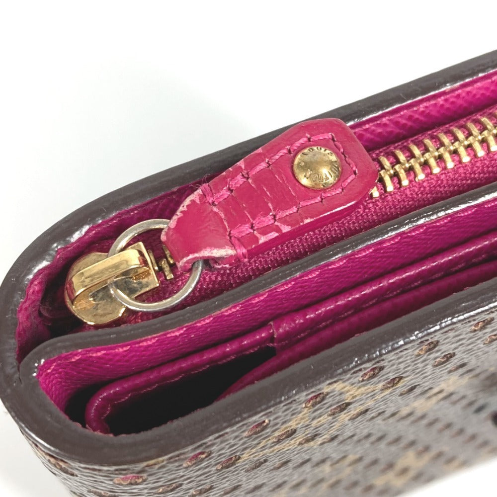 LOUIS VUITTON Folded wallet M95188 Monogram canvas pink Monogram Perfo Compact zip