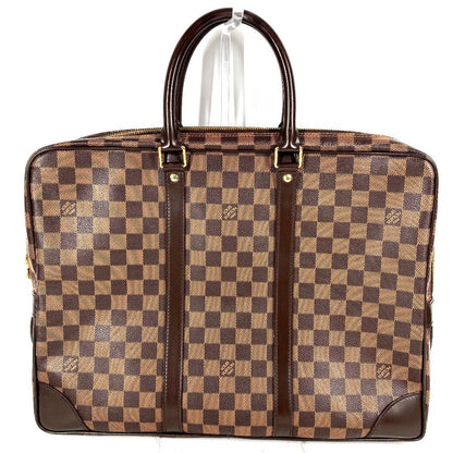 LOUIS VUITTON Business bag N41124 Damier canvas Brown Damier Port Documan Voyajad PDV